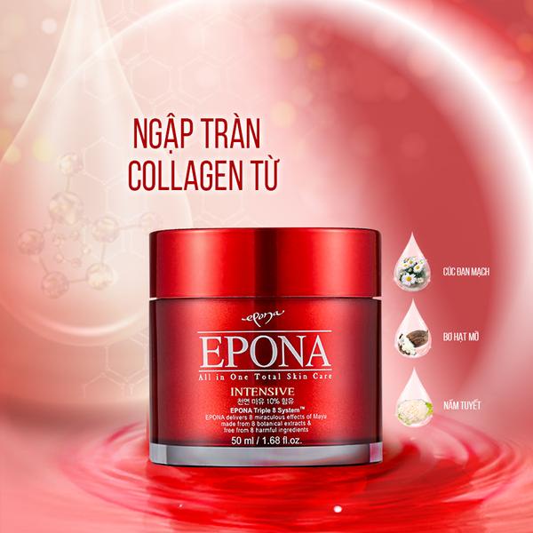 Kem Dưỡng Epona Dầu Ngựa Làm Sáng Da, Ngừa Lão Hóa EPONA All-In-One Total Skin Care Intensive 50ml