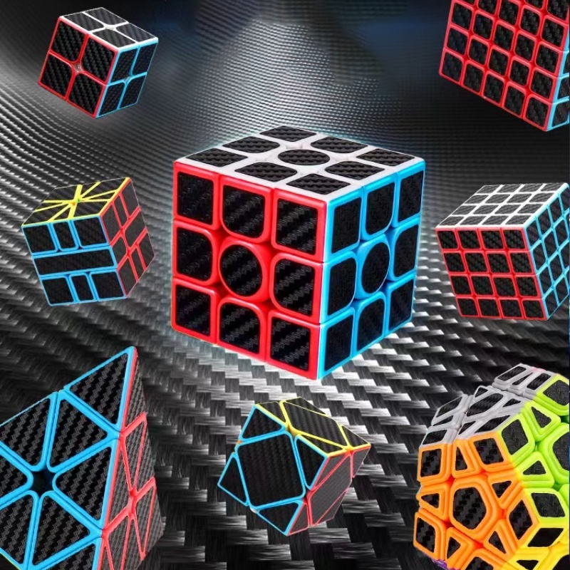 Đồ Chơi Khối Rubik 2X2 3x3 Ma Thuật Bằng Sợi Carbon Giáo Dục Cho Trẻ Em