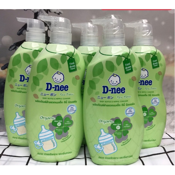 Nước rửa bình/ xúc bình sữa Dnee Thái Lan 600ml / 550ml mẫu mới