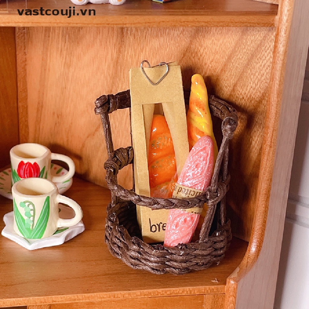 Mô Hình Rổ Bánh Mì Tỉ Lệ 1: 12 Trang Trí Nhà Búp Bê