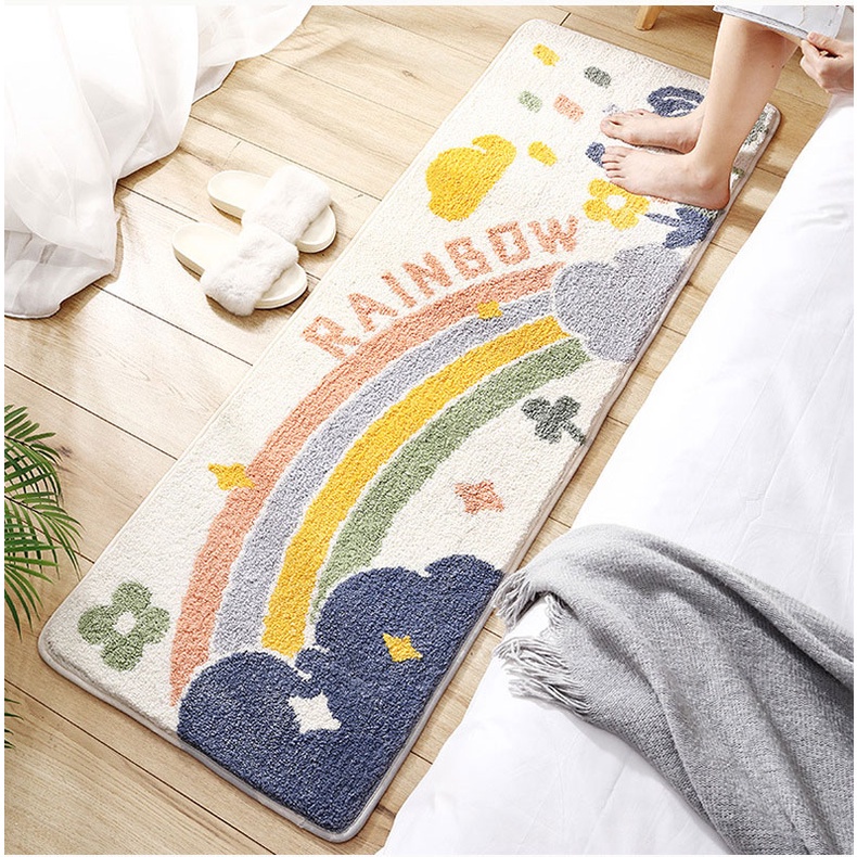 Thảm trang trí trước giường hoặc trước sofa hình chữ nhật Fesson Home 50x150cm