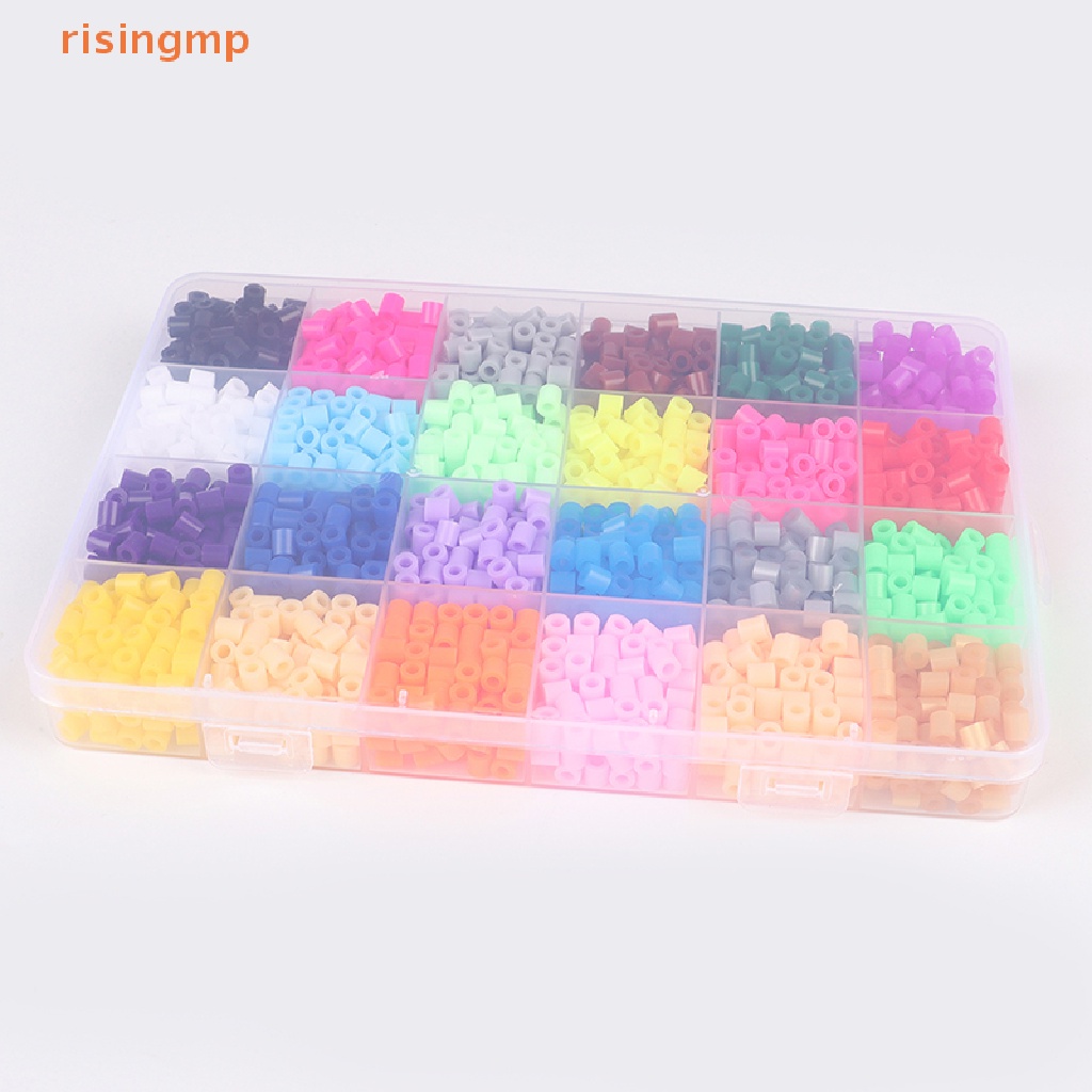 Set 24 Hạt Hama 5mm Tự Làm Đồ Chơi 3D Cho Bé