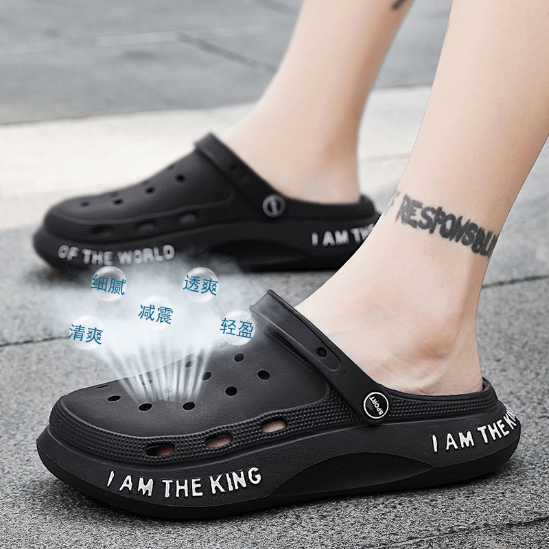 Giày Sandal Đế Dày Tăng Chiều Cao Thời Trang Mùa Hè Hàng Mới Dành Cho Bạn Nam Mang Tại Nhà / Ngoài Trời
