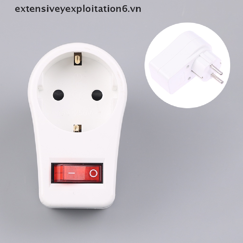 1 Phích Cắm Mở Rộng Chuyển Đổi EU 16A 250V Chất Lượng Cao
