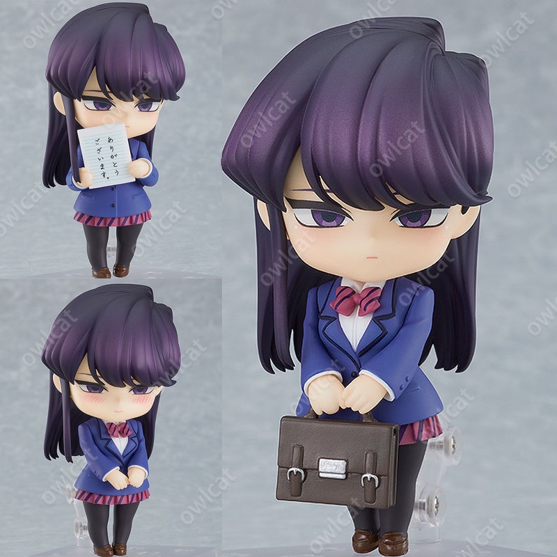 Mô Hình Nhân Vật Shouko Komi  1853# 10cm Action Figure JK Uniform Cat Girl Komi-san Is Bad at Communication Komi Can't Communicate PVC Packed in Box Model Nendoroid
