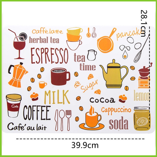 Tấm Lót Bàn Ăn Họa Tiết Hoạt Hình Đơn Giản