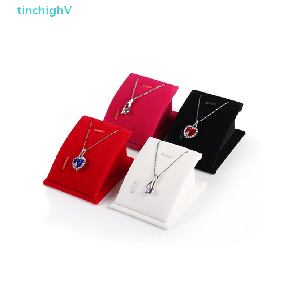 [TinchighV] Giá Đỡ Trưng Bày Trang Sức Bằng Nhung Mini Trưng Bày Mặt Dây Chuyền Có Thể Sắp Xếp Gọn Gàng [Mới]