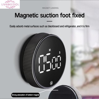 Đồng hồ báo thức đếm ngược từ tính đồng hồ bấm giờ nhà bếp đồng hồ bấm giờ kỹ thuật số thủ công đồng hồ để bàn đồng hồ hẹn giờ nấu ăn đồng hồ bấm giờ học tập vòi hoa sen livebecool
