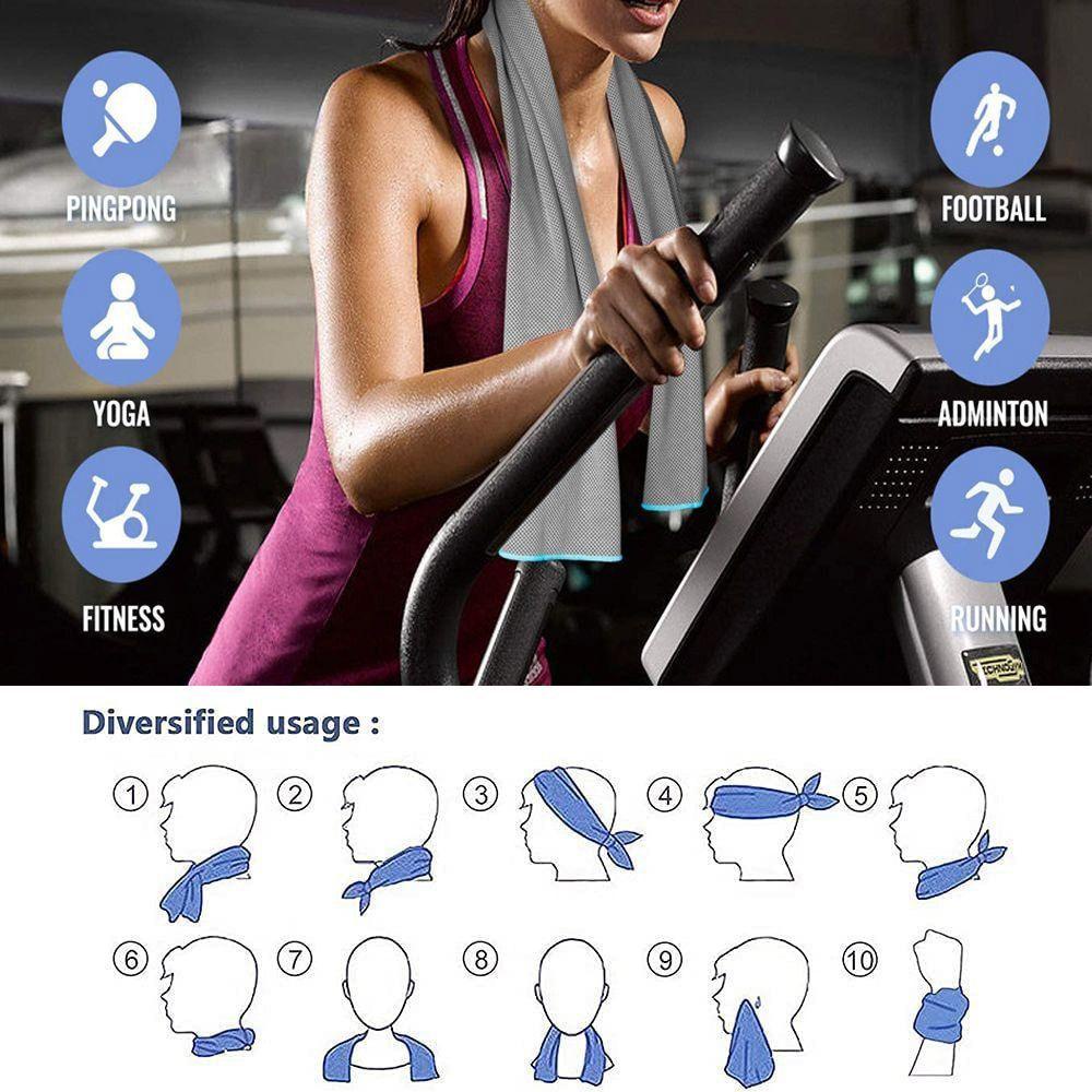 Khăn Lạnh Thể Thao Nhanh Khô Tiện Dụng Cho Mùa Hè