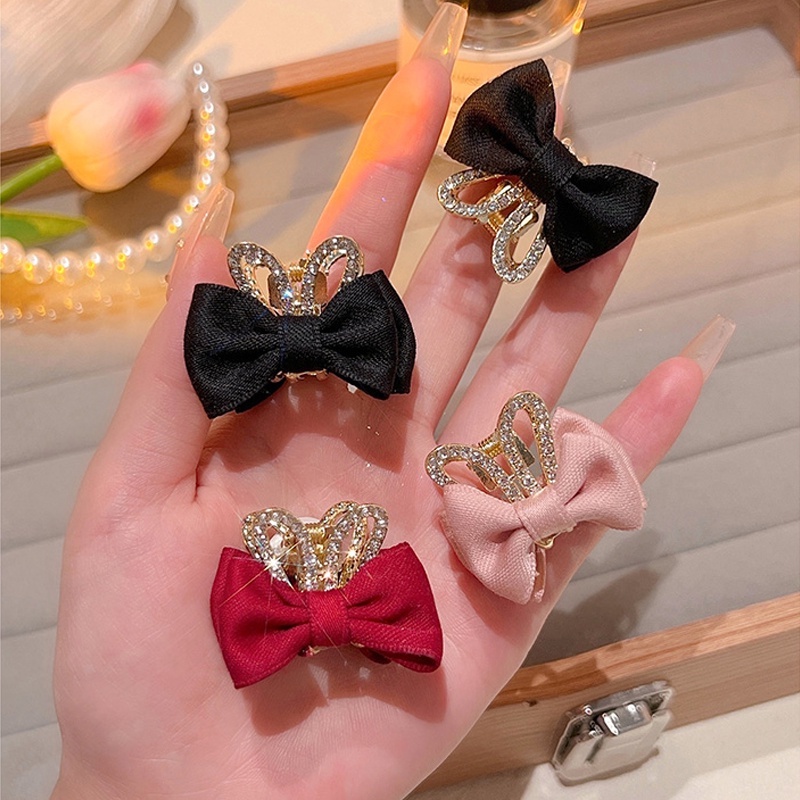 Kẹp Tóc Nơ Nhỏ Dễ Thương Phong Cách Hàn Quốc Cho Bé Gái