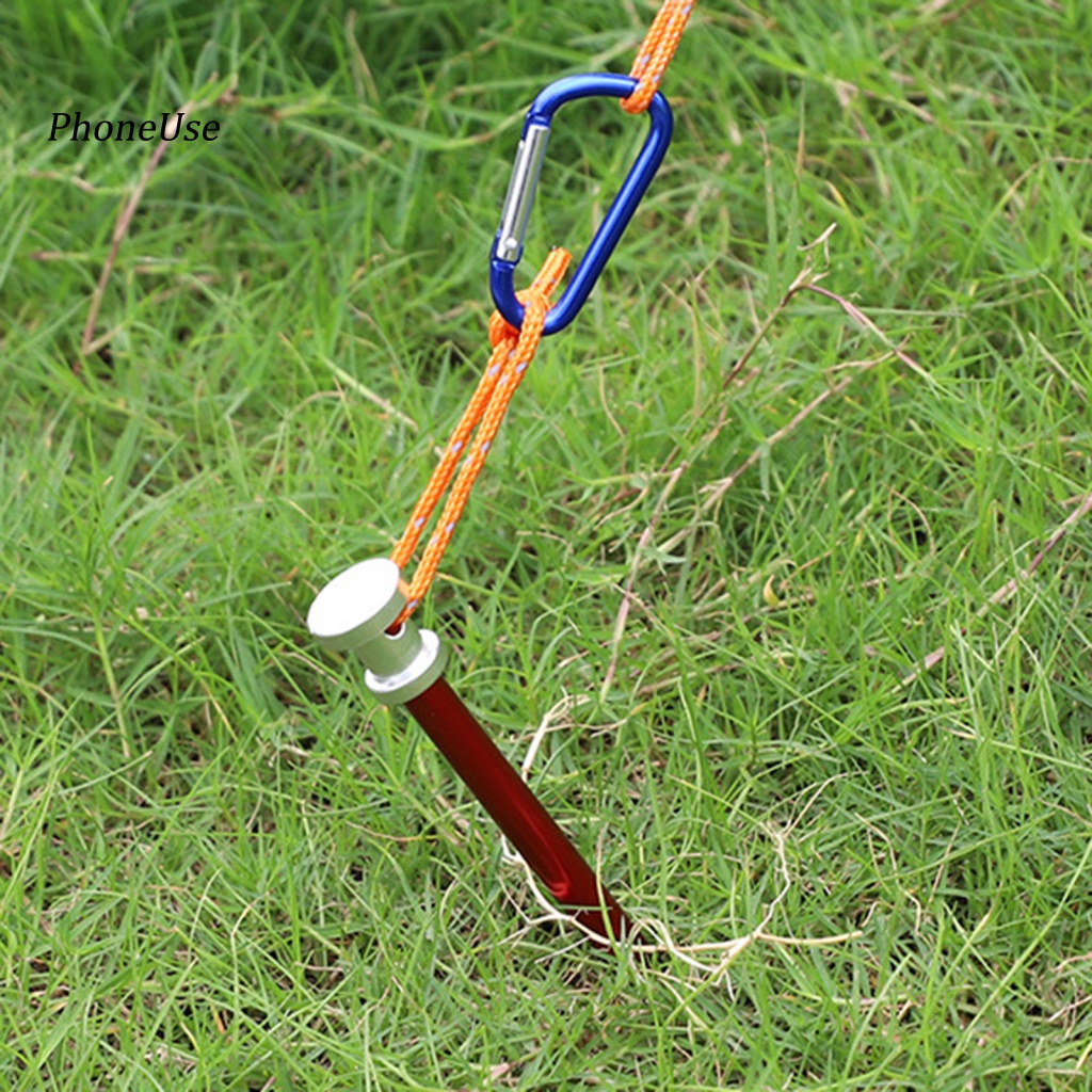 Cọc Dựng Lều Bằng Hợp Kim Nhôm PU Siêu Nhẹ Tiện Dụng Mang Theo Du Lịch Cắm Trại