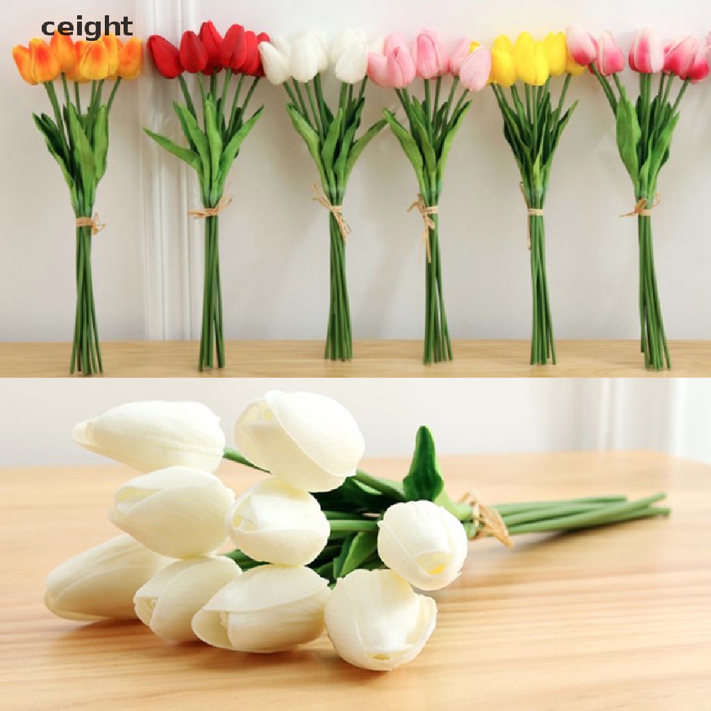 Bó Hoa Tulip Nhân Tạo Trang Trí Nhà Cửa / Tiệc Cưới