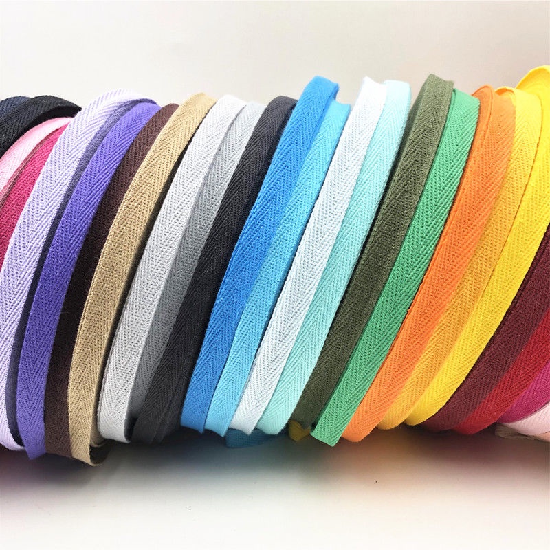 Cuộn Dây Cotton 10m 1cm Nhiều Màu Sắc Dùng Để Làm Đồ Handmade DIY