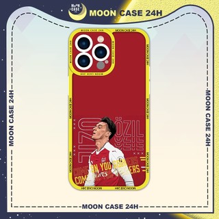 Ốp lưng iphone cạnh vuông MOON CASE 24H Arsenal Ozil 6/7/8plus/x/xs/11/12/13/14pro/plus/promax