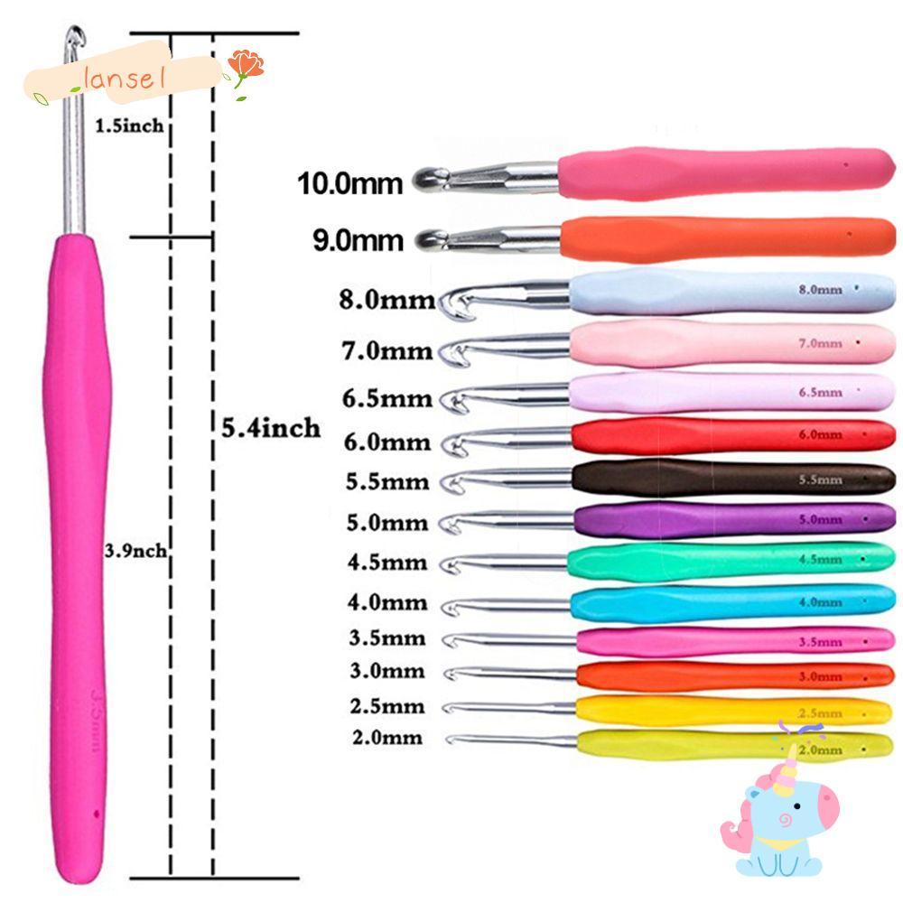 Kim Móc Len Bằng Nhôm Mềm Tay Cầm Nhiều Màu 2.0-10mm DIY