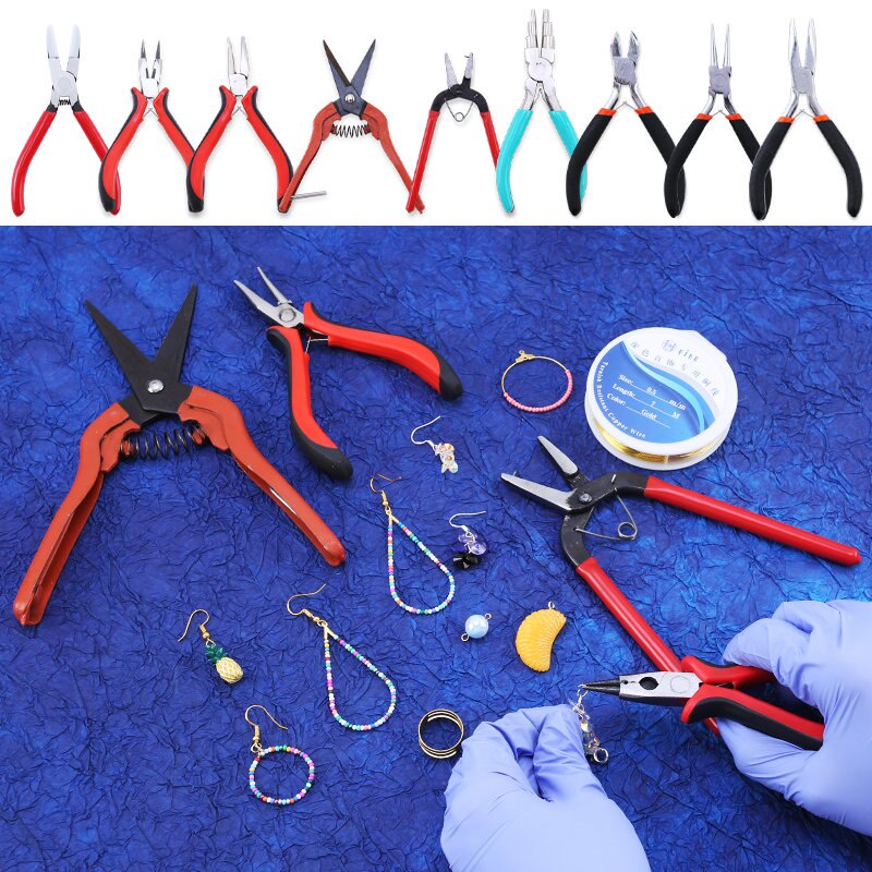 1 Kìm Mũi Thép Carbon Làm Trang Sức Thủ Công