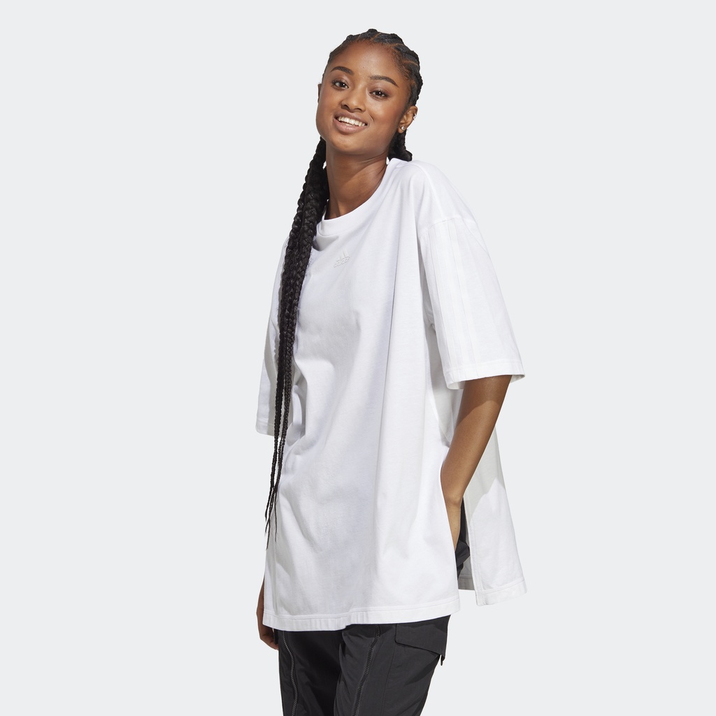 Adidas Phong cách sống Áo Thun Oversize Dance Nữ trắng IC6695