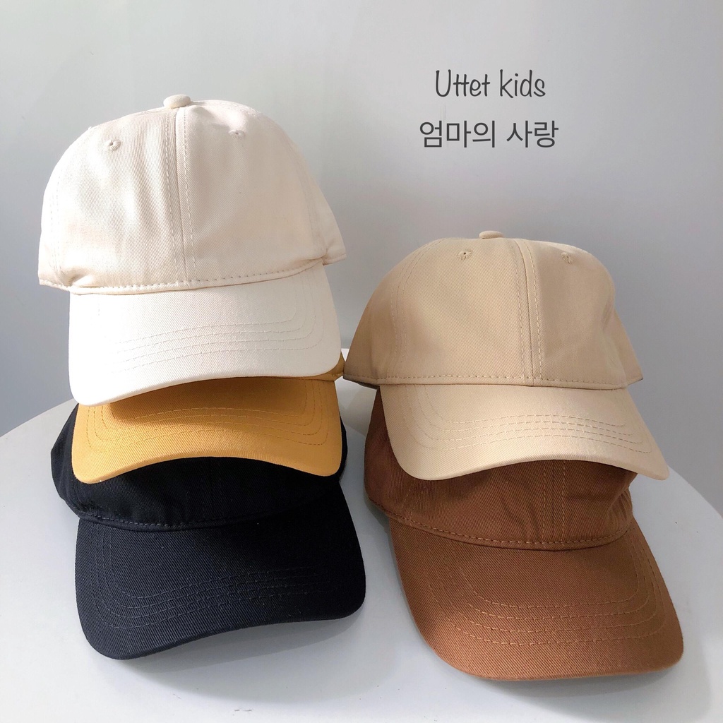 MŨ LƯỠI TRAI TRƠN PHONG CÁCH HÀN QUỐC VÀNH 50CM DÀNH CHO BÉ 2 TỚI 5 TUỔI