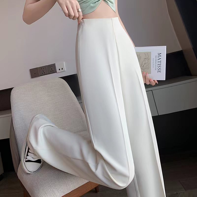 Quần Dài Ống Rộng Lưng Cao Thời Trang Xuân Hè Cho Nữ