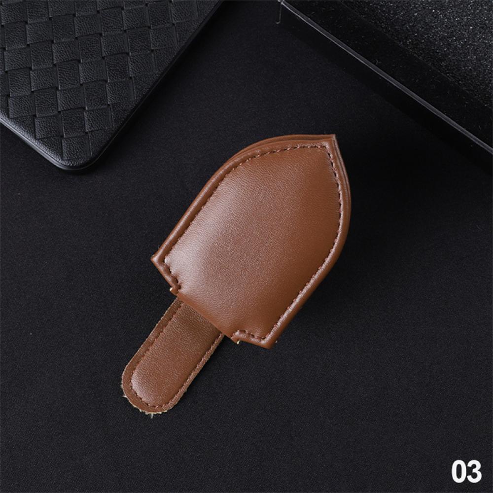 Kẹp Giữ Mắt Kính / Tài Liệu Xe Hơi Bằng Da PU C8D3 Tiện Dụng