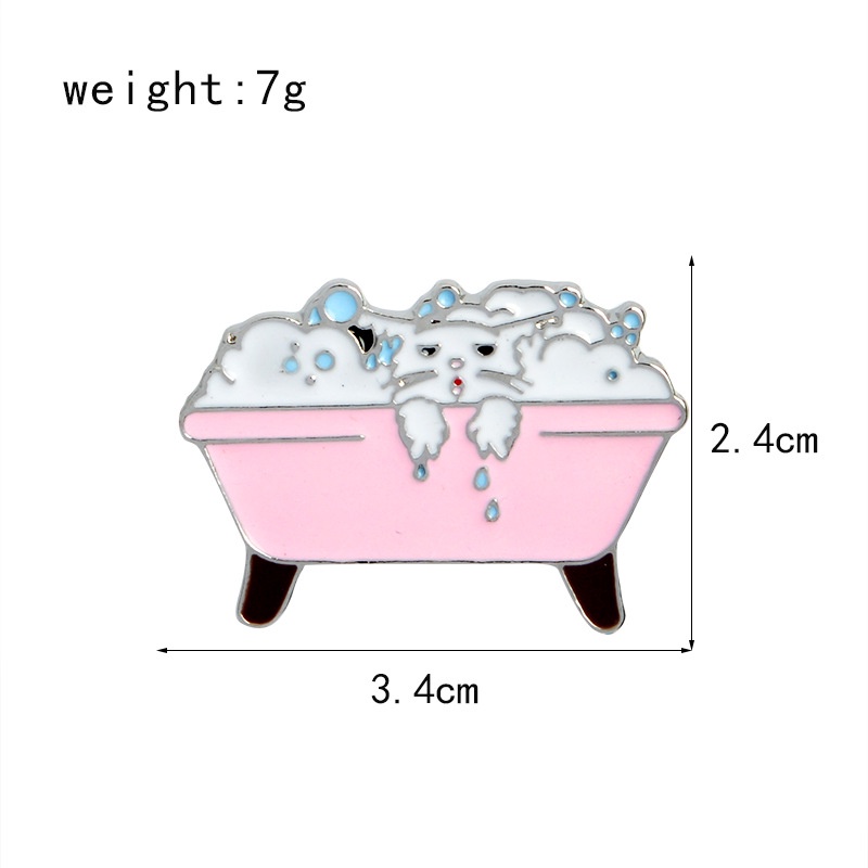 Ghim Cài Áo Hình Mèo Đang Nằm Dễ Thương