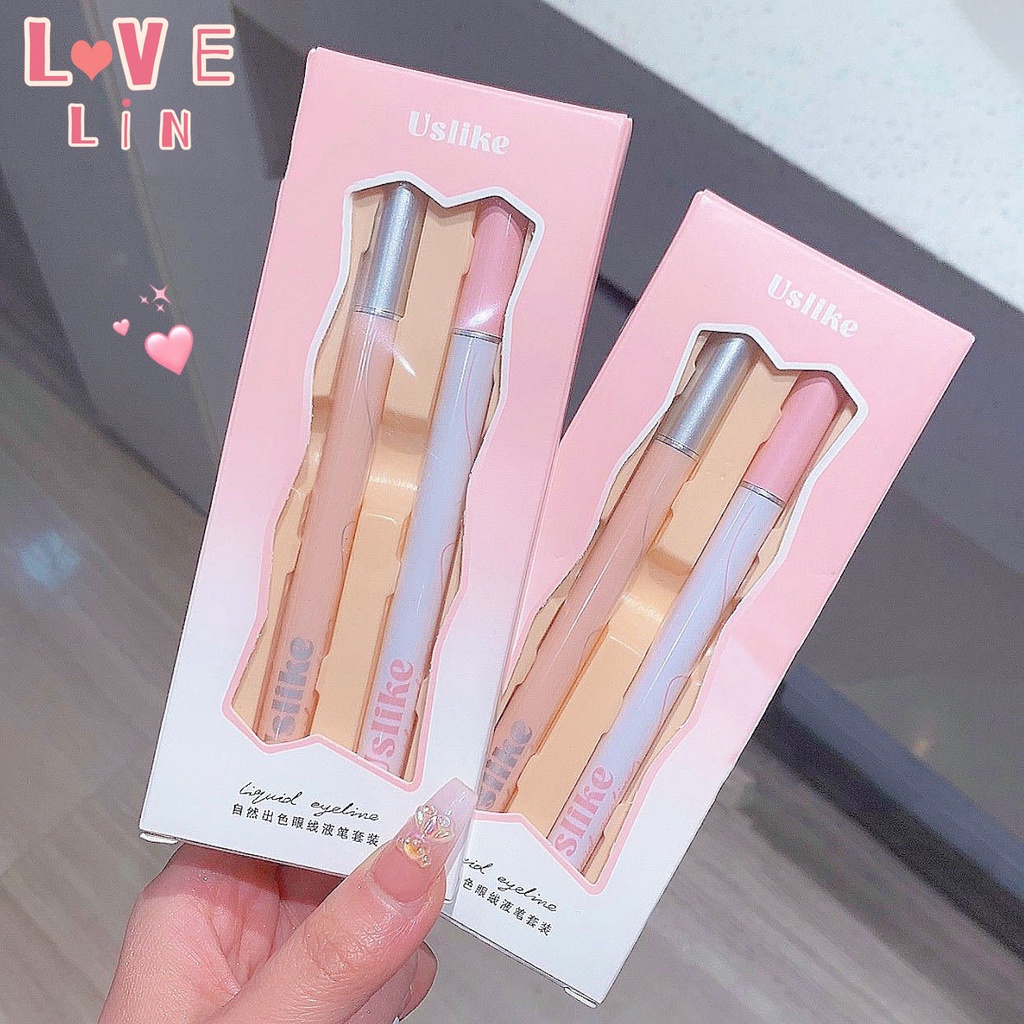 [Lovelin] Bút Kẻ Mắt Chống Nước Chống Mồ Hôi Nhanh Khô Không Nhòe Cho Người Mới Bắt Đầu