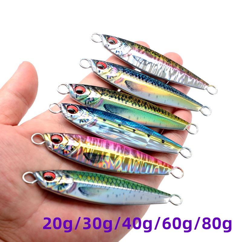 Mồi Câu Cá Giả Bằng Kim Loại 20g / 30g / 40g / 60g / 80g