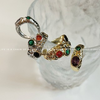 Nhẫn nữ Nhẫn kim cương màu Baroque cổ điển
