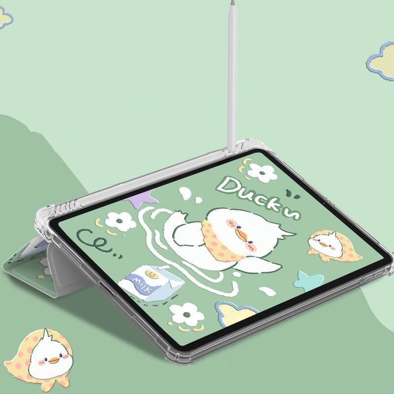 Ốp Máy Tính Bảng Mềm Hình Corgi Dễ Thương Có Khe Đựng Bút Cho iPad Gen10 Air4 / Air5 Gen7 / 8 / 9 Pro11 "Pro12.9" 2022 mini6