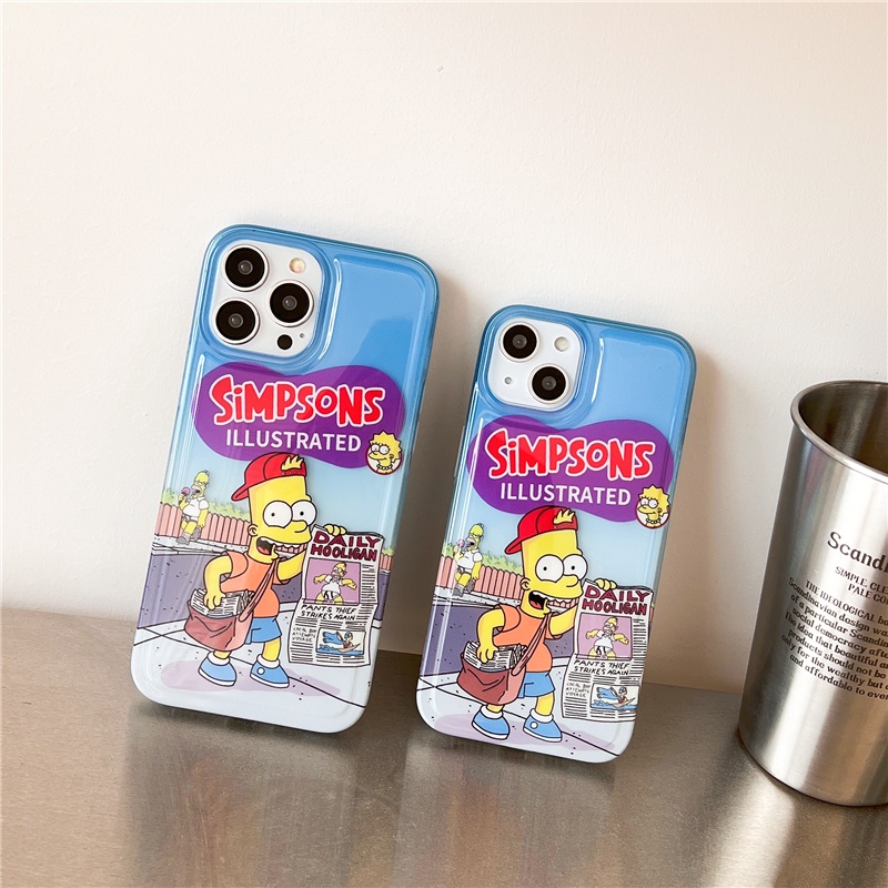 Hoạt Hình Ốp Điện Thoại Mềm Trong Suốt Hình simpsons Cho iphone15 15pro 15promax 14promax 14 14pro 13 13pro 13promax 12 12pm 11