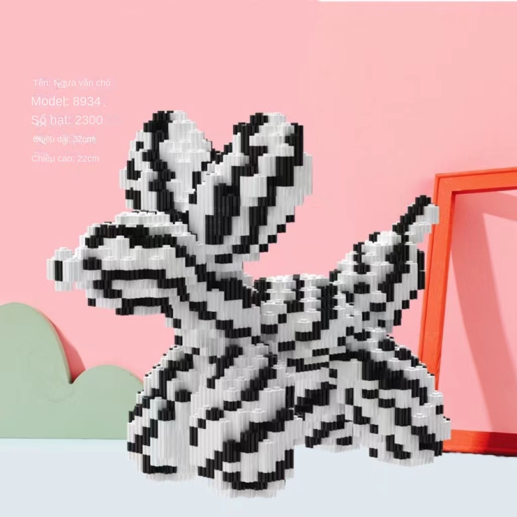 Bộ Đồ Chơi Lắp Ráp Hình Chú Chó Thổi Bong Bóng Dễ Thương Cho Người Lớn Và Trẻ Em