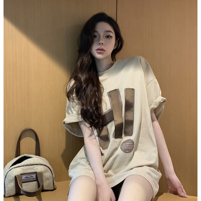 Áo Thun Nữ Ngắn Tay In Chữ Thời Trang