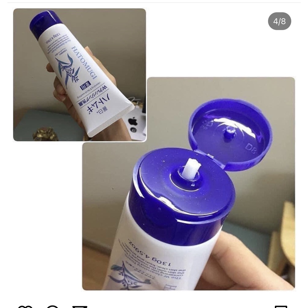 Sữa Rửa Mặt Trắng Da Hatomugi Moisturizing & Facial Washing 130G