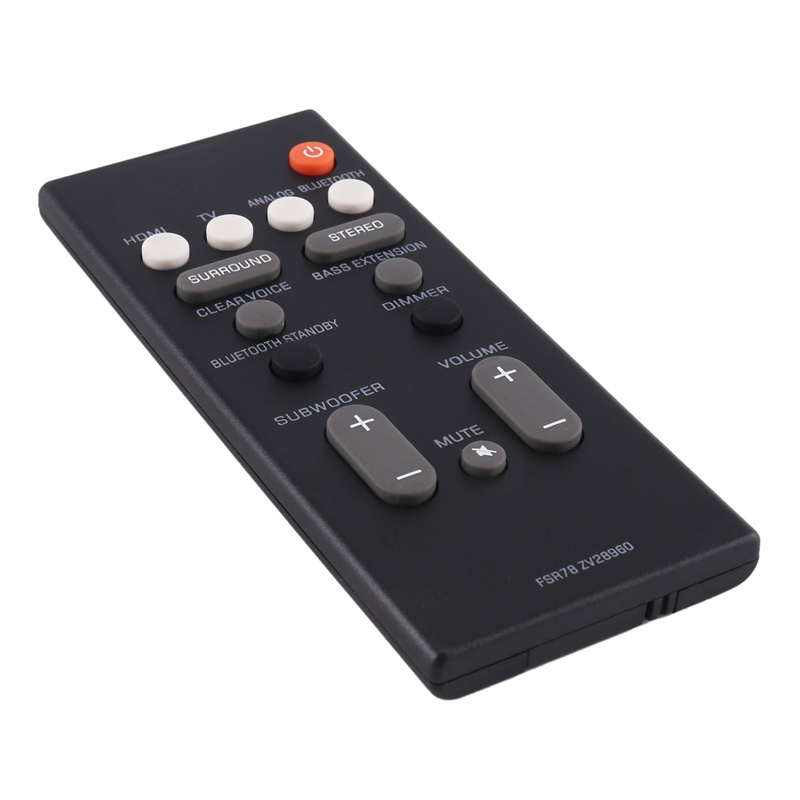 Replacement Remote Control FSR78 ZV28960 for Yamaha YAS-106 YAS-207 ATS-1060 YAS-107 ATS-1070 Bluetooth Soundbar System