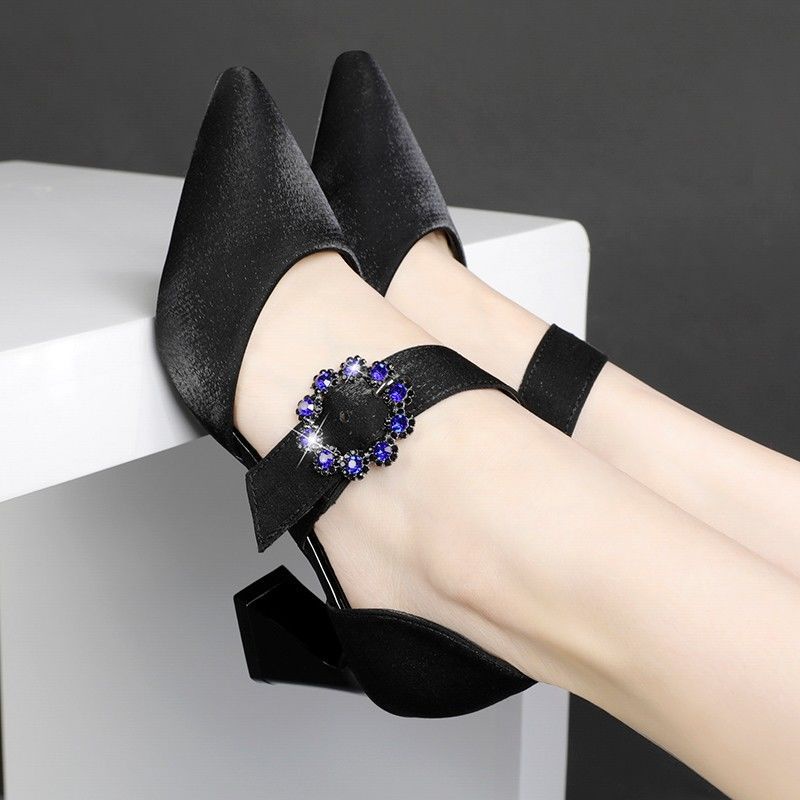 Giày Cao Gót Đính Đá Thời Trang Dành Cho Nữ