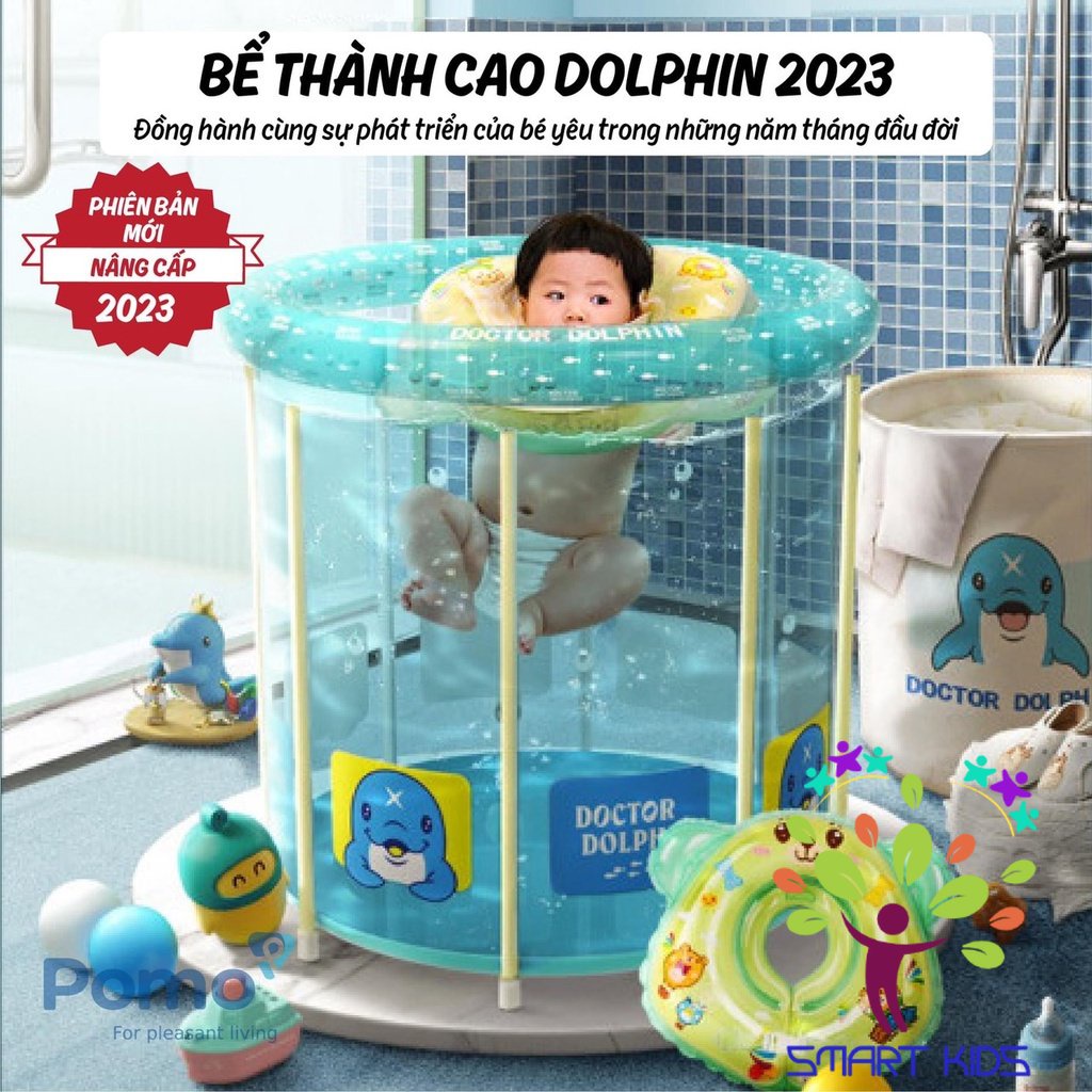 Bể bơi thành cao Umoo Doctor Dolphin mẫu mới 2023 bản nâng cấp