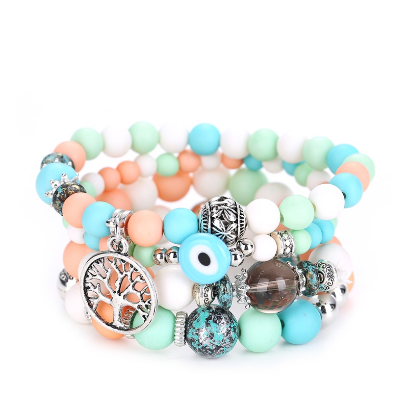 Vòng Tay Chuỗi Hạt Nhiều Lớp Thời Trang Ngọt Ngào Cho Nữ