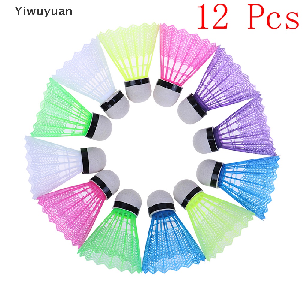 Bộ 12 Quả Cầu Lông Nhựa Nhiều Màu