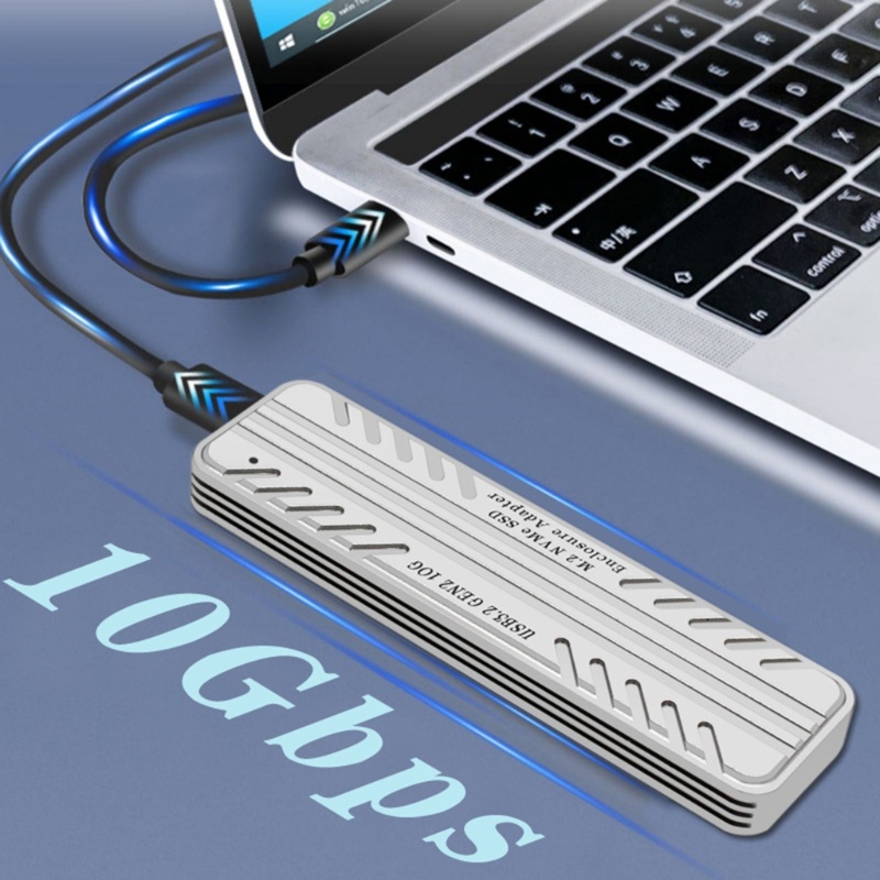 LIDU1 M2 SSD Enclosure NVME Portocol JMS583 USB3.2 Type-C 10Gbps Hard Drive Case- Box