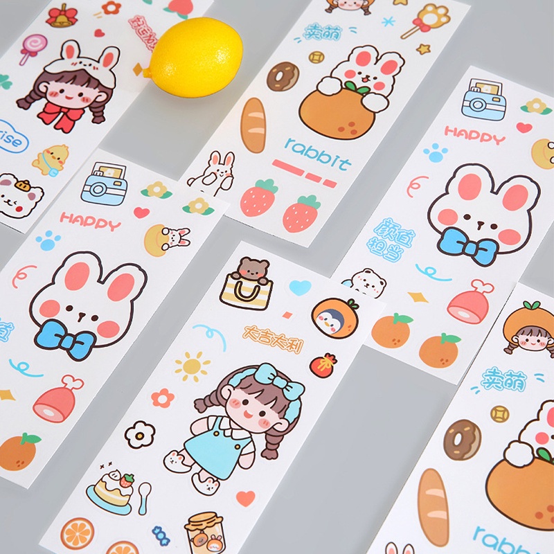 Đề Can Dán Trang Trí Cốc Nước / Đồ Dùng Hình Gấu Hoạt Hình Chống Thấm Nước DIY