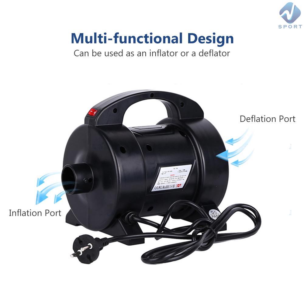 Máy Bơm Hơi Điện 1600W Kèm 2 Vòi Phun Chuyên Dụng