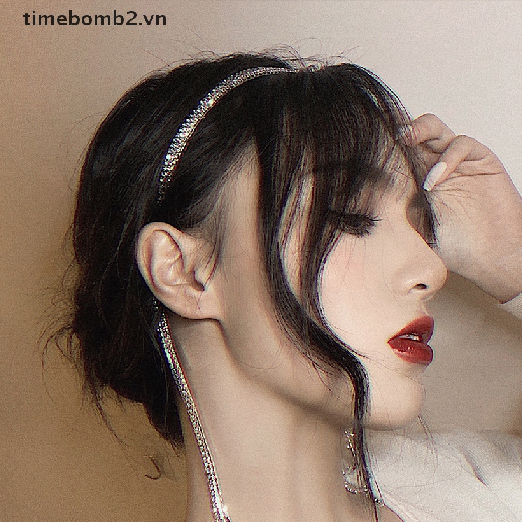 { # Mới Băng Đô Cài Tóc Đính Đá Lấp Lánh Thời Trang Cho Nữ