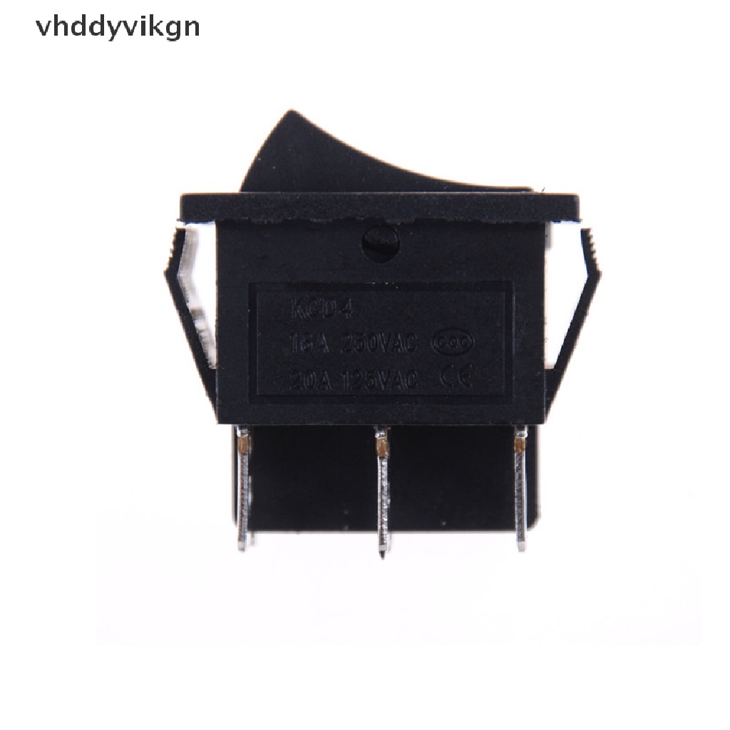 1 Công Tắc Bật / Tắt Màu Đen KCD4 6 PIN 16A / 250VAC 20A / 125VAC