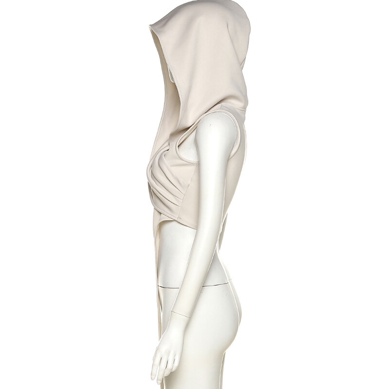 Áo Hoodie Không Tay In Chữ Weird Puss Avant-Garde Advanced Thời Trang Mùa Hè Cho Nữ