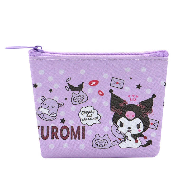 Ví Đựng Tiền Xu mini In Họa Tiết Hoạt Hình sanrio kuromi kt my melody purin