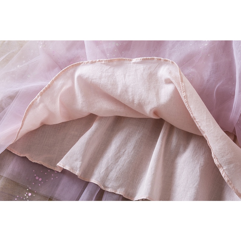 Đầm công chúa NNJXD không tay vải tuyn thời trang mùa hè xinh xắn dành cho bé gái