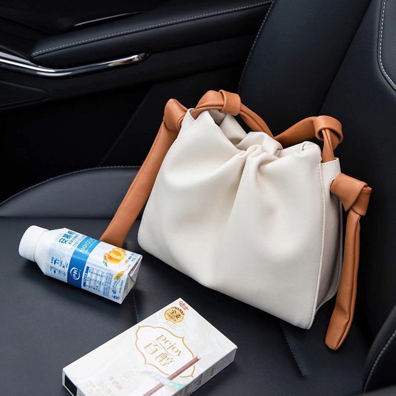 Túi xách đám mây IELGY đeo vai phối màu tương phản thời trang cho nữ