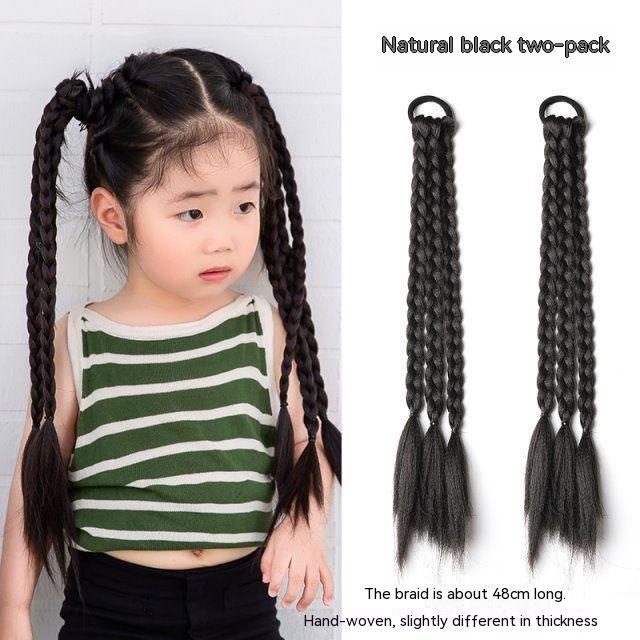 Tóc Giả Thắt Bím Đuôi Ngựa Phong Cách Trung Hoa Mới