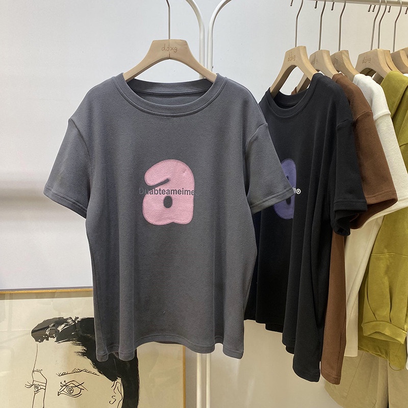 Áo thun NRVP 100% cotton tay ngắn thời trang cho nam và nữ plus size