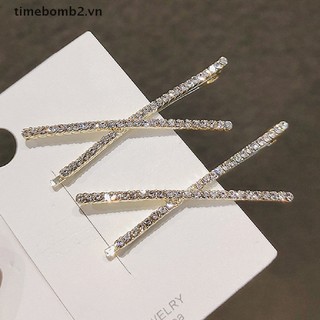 { # Mới Set 2 Kẹp Tóc Đính Đá Thời Trang Cho Nữ